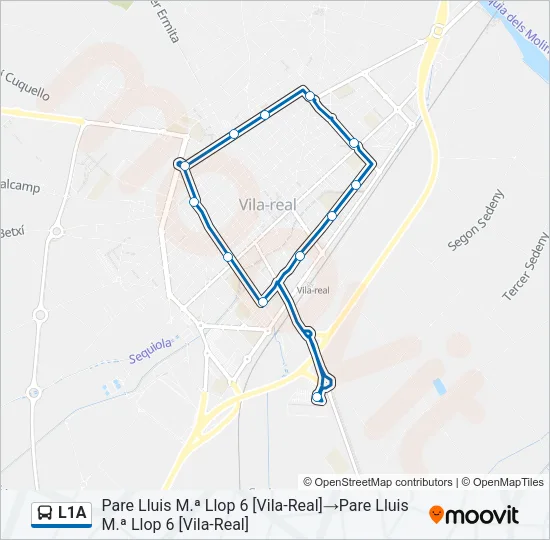 L1A Bus Line Map