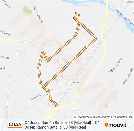 L2A Bus Line Map
