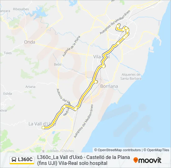 L360C Bus Line Map