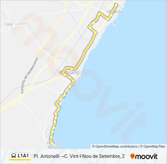L1A1  Mapa de línia
