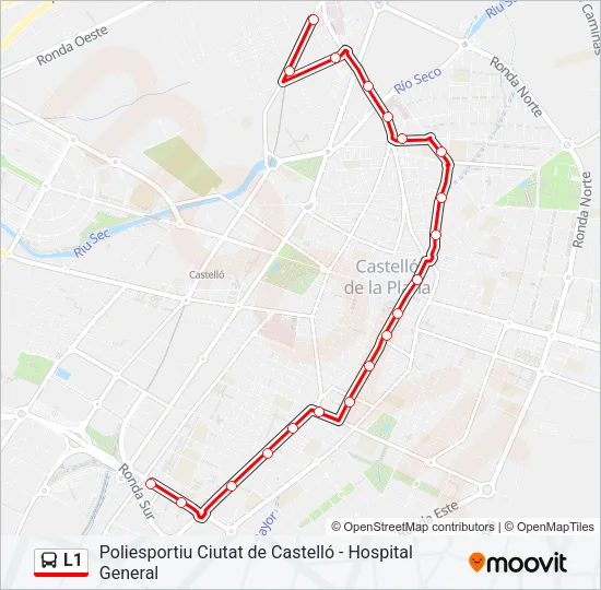 L1 Bus Line Map
