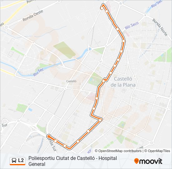 L2 bus Mapa de línia