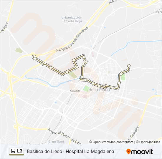 L3 bus Line Map