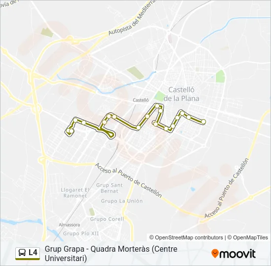 L4 Bus Line Map