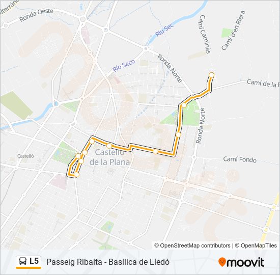 L5 bus Line Map