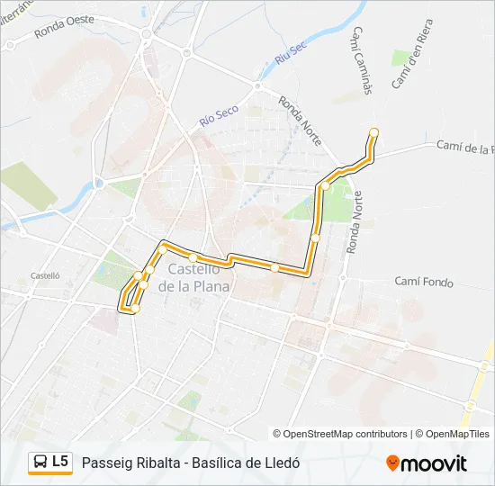 L5 Bus Line Map