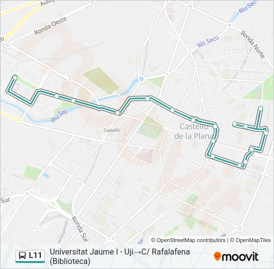 L11 Bus Line Map