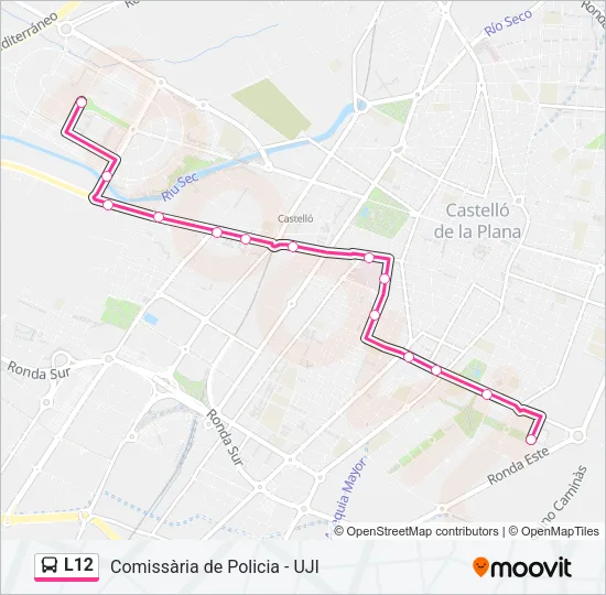 L12 Bus Line Map