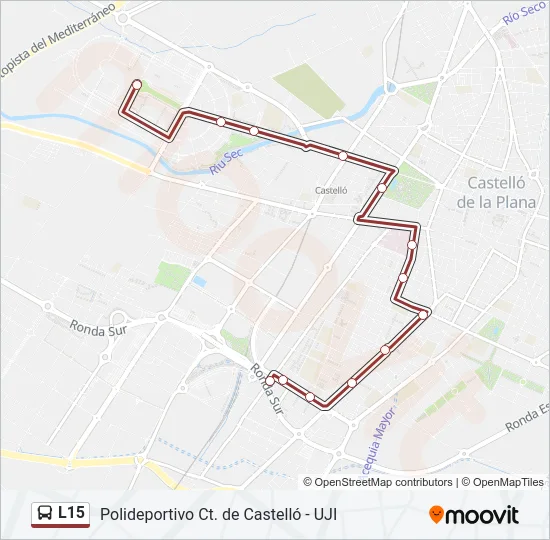 L15 Bus Line Map
