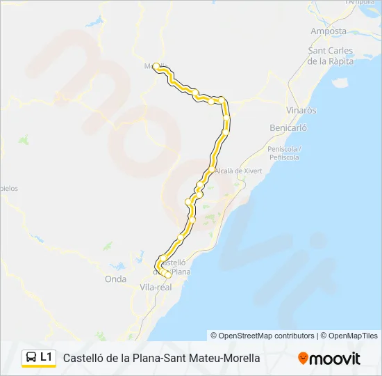 L1 Bus Line Map