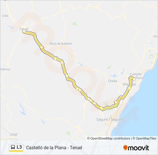 L3 bus Line Map