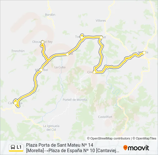 L1 Bus Line Map