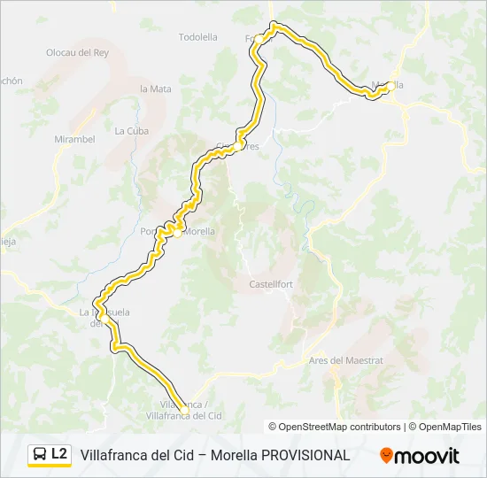 L2 Bus Line Map