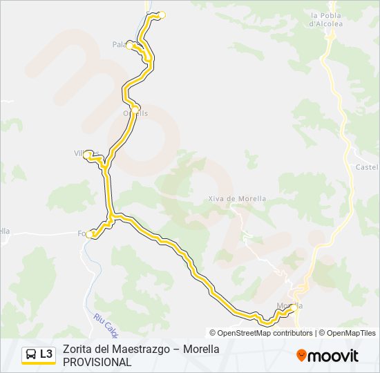 L3 bus Line Map