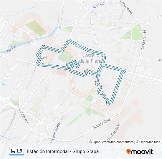 L9 Bus Line Map