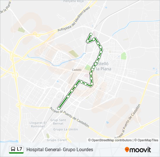 L7 bus Line Map