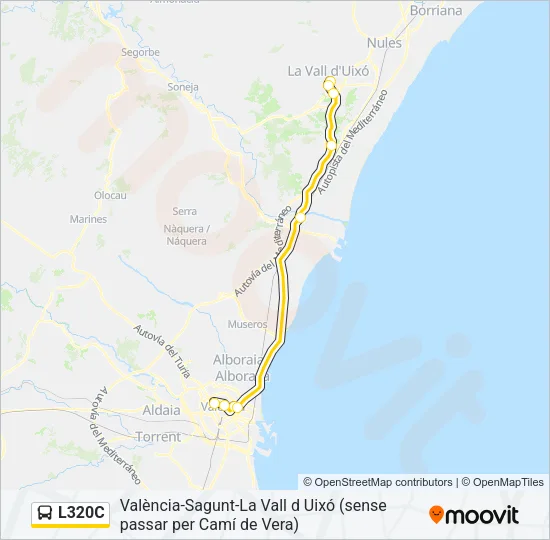 L320C Bus Line Map