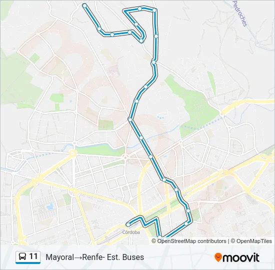 11 Bus Line Map