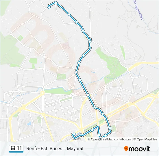 11 Bus Line Map