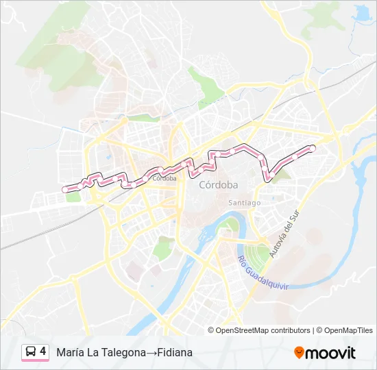 4 Bus Line Map