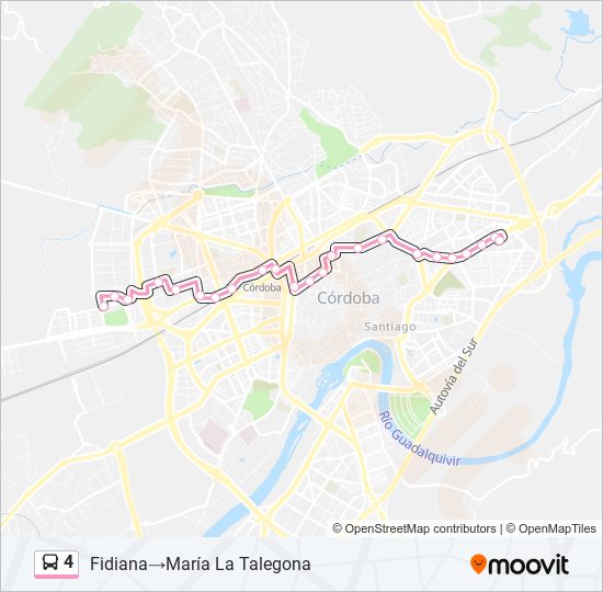 4 bus Line Map