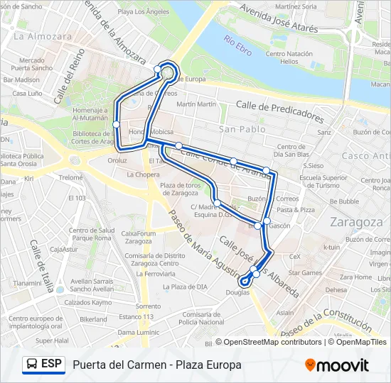 ESP Bus Line Map