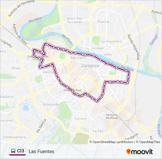 CI3 Bus Line Map