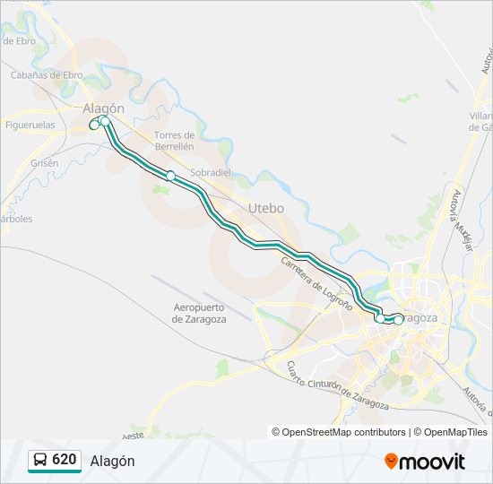 620 Bus Line Map