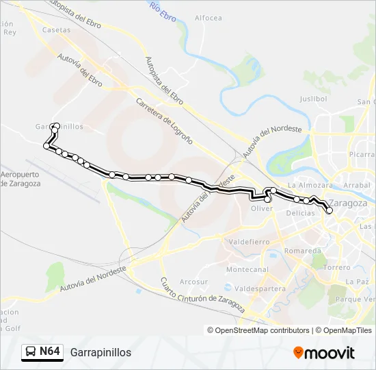 N64 Bus Line Map