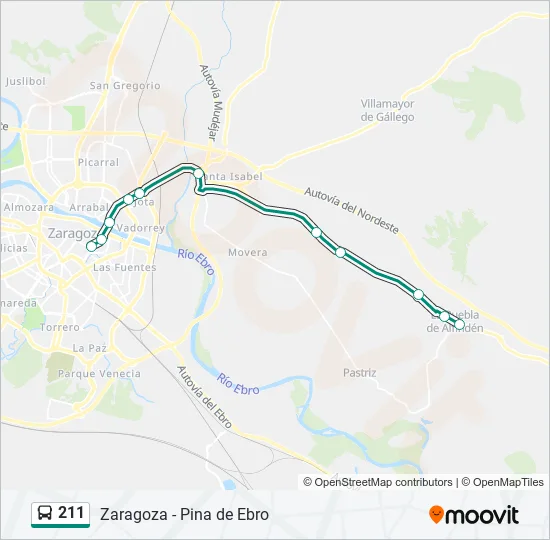 211 Bus Line Map
