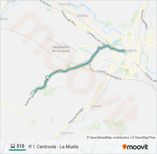 510 Bus Line Map