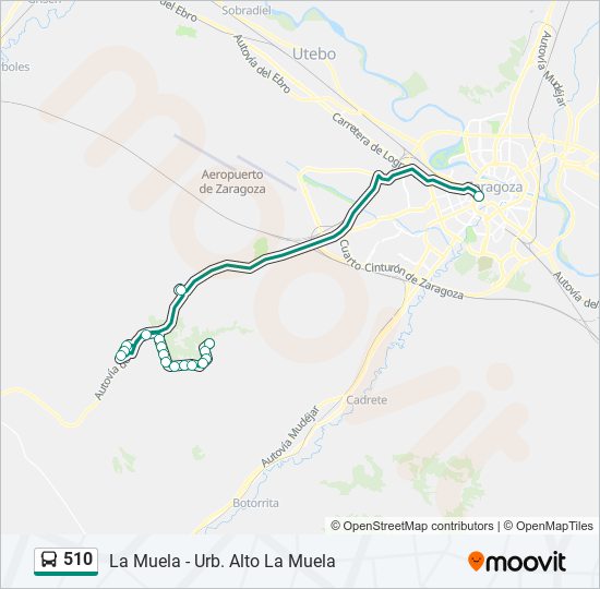 510 bus Mapa de línia