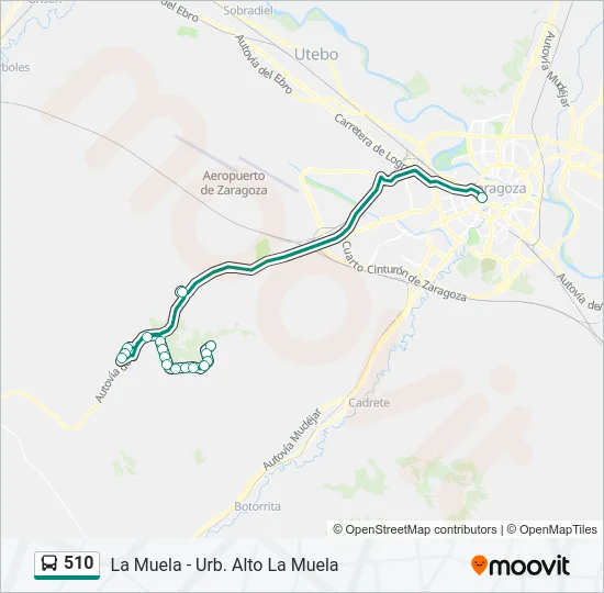 510 Bus Line Map