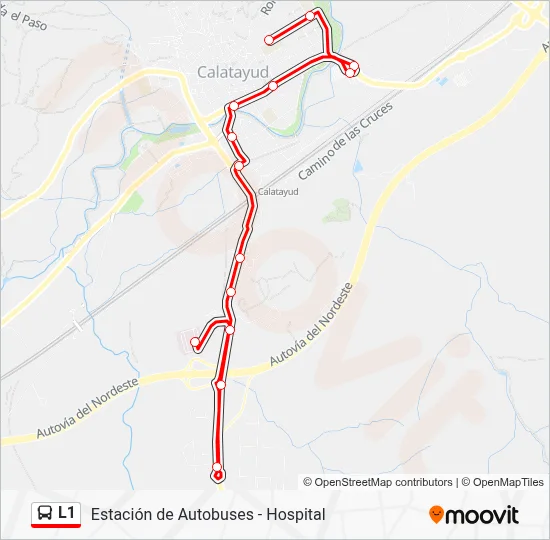 L1 Bus Line Map