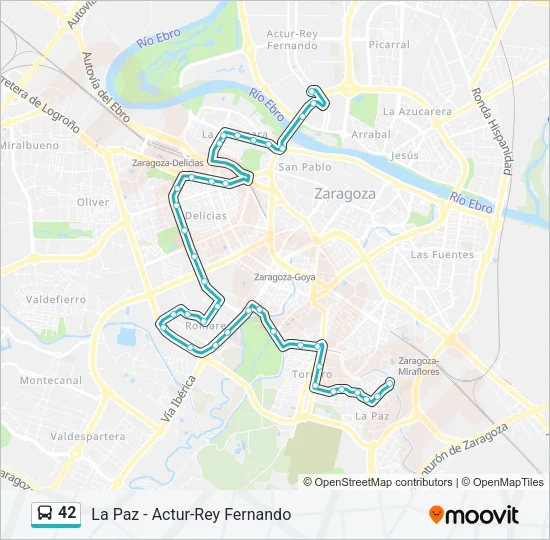 42 Bus Line Map