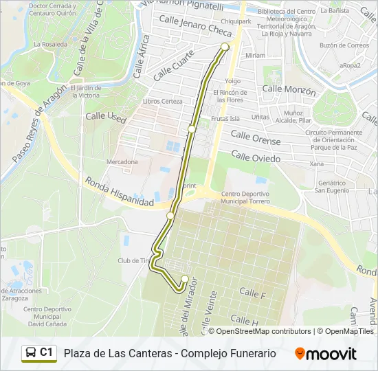 C1 Bus Line Map