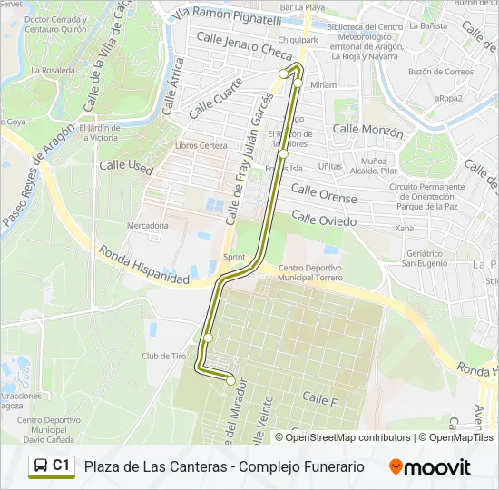 C1 Bus Line Map