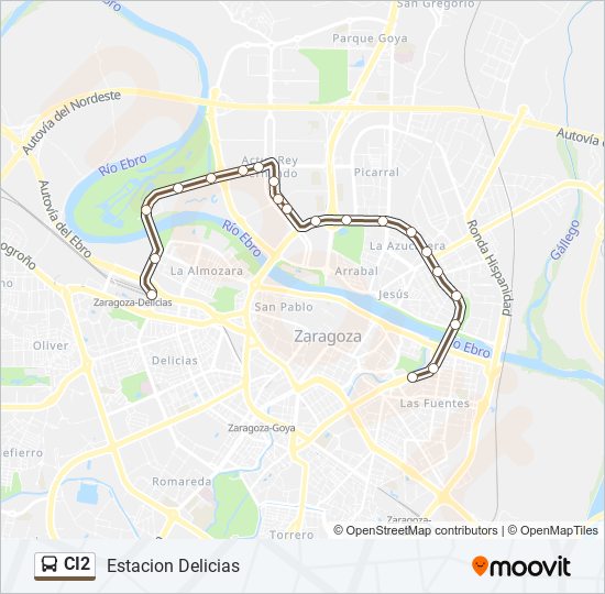 CI2 bus Line Map