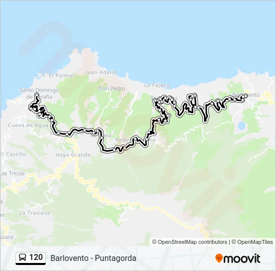 120 Bus Line Map