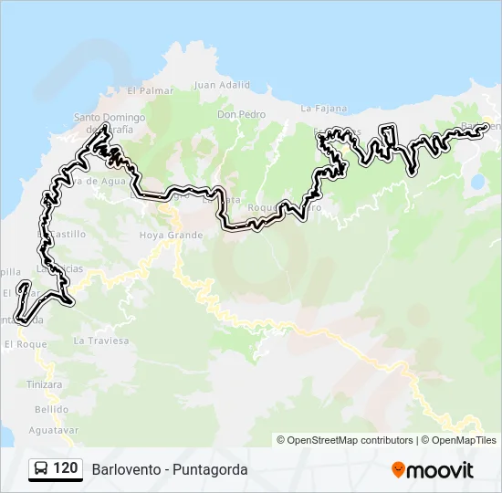 120 Bus Line Map