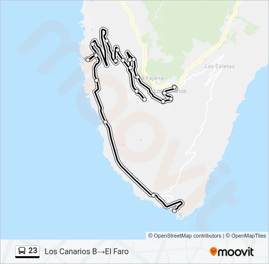 23 Bus Line Map