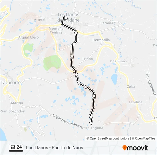 24 Bus Line Map