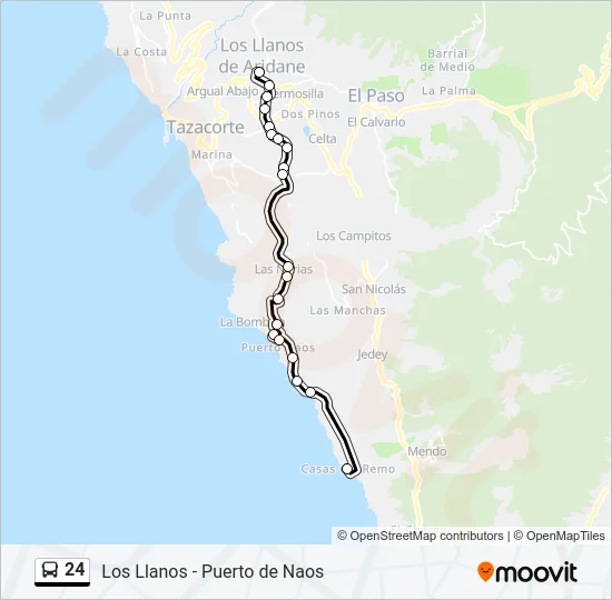 24 Bus Line Map