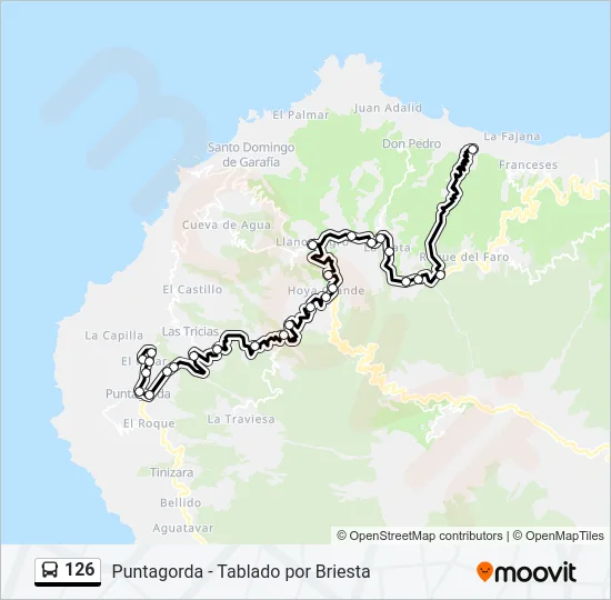 126 Bus Line Map