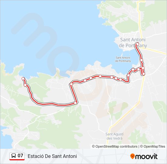 Mapa de 07 de autobús