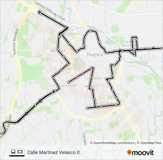 C3 Bus Line Map