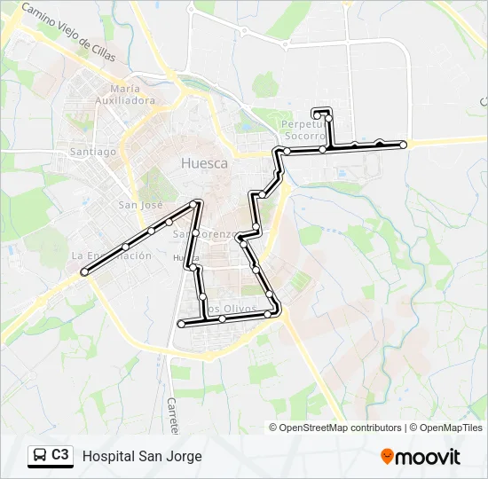C3 Bus Line Map