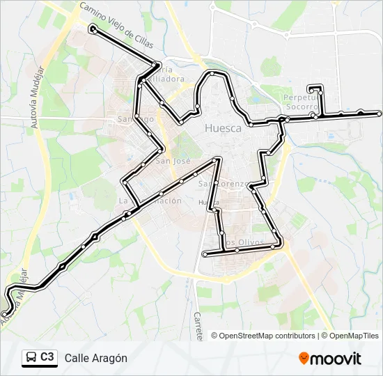 C3 Bus Line Map