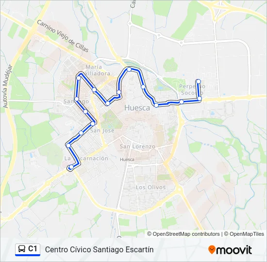 C1 Bus Line Map