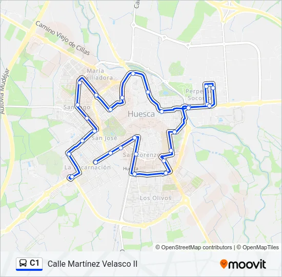 C1 Bus Line Map